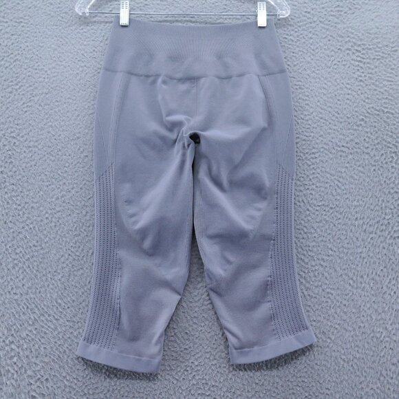 Lululemon Womens Flow Go Crop‎ Leggings Size 6 Battleship Gray Workout Yoga Gym - Picture 1 of 10